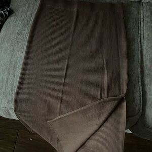 Ribbed Pencil Skirt